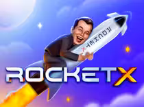 Logo del juego RocketX en el casino 1win Mexico