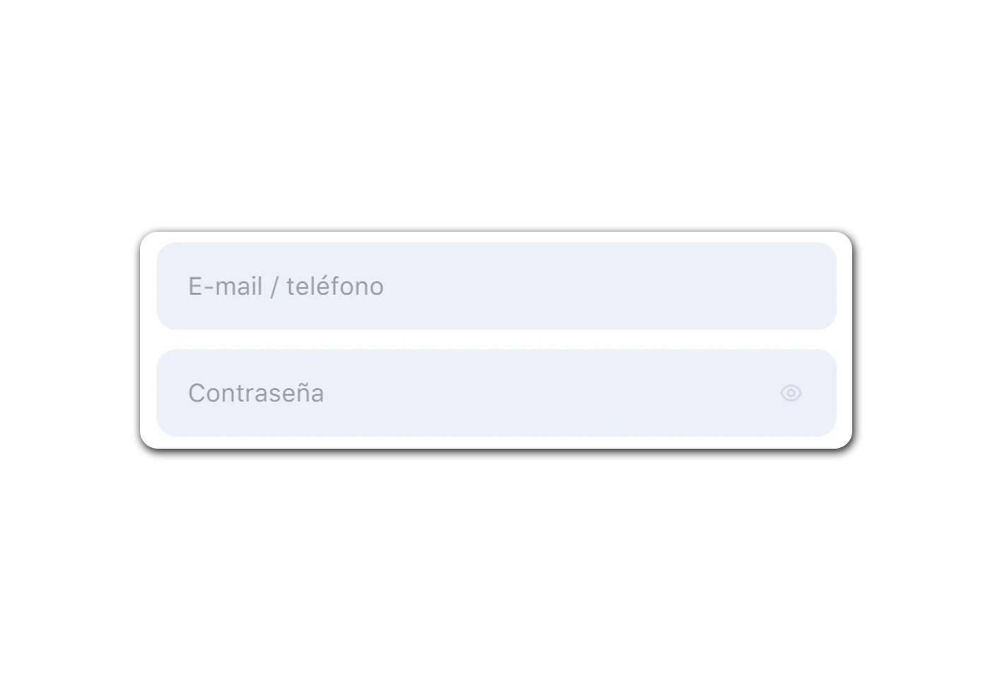 Introducir una contraseña y un correo electrónico para iniciar sesión